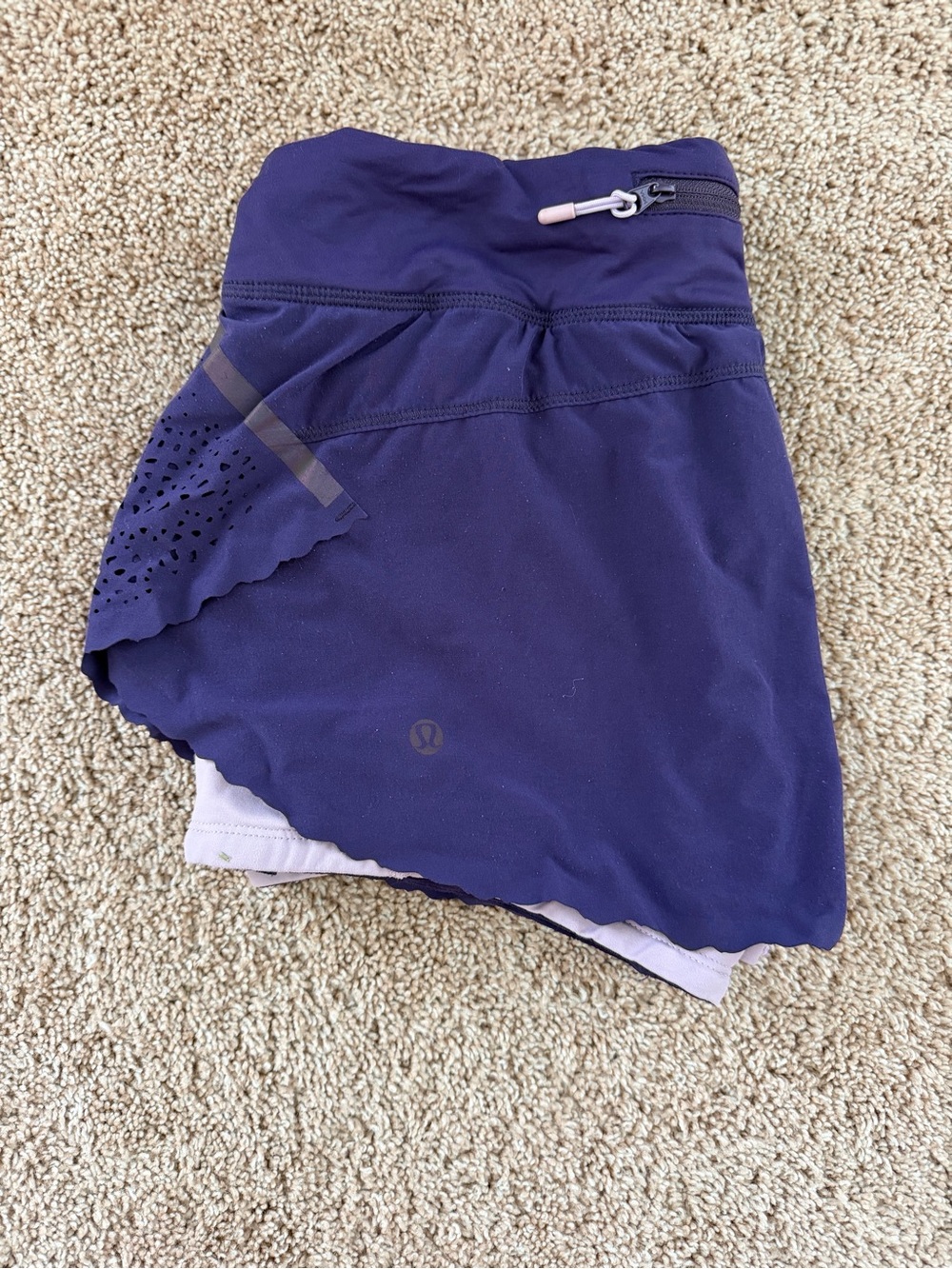 lululemon athletica Purple Athletic Skirt with Built-In Shorts